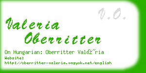 valeria oberritter business card